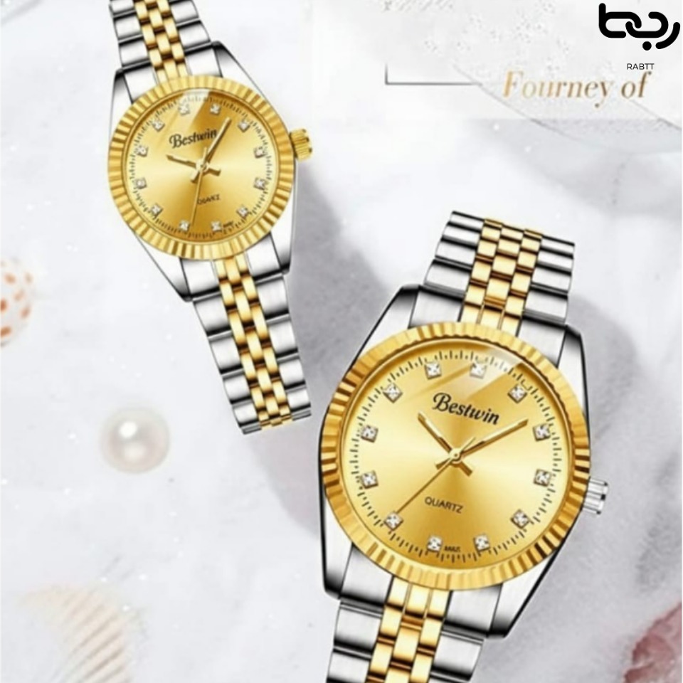 Stainless Steel All Season Classic Romantic Couple Watch for Men and Women – Water Resistant Quartz Timepiece