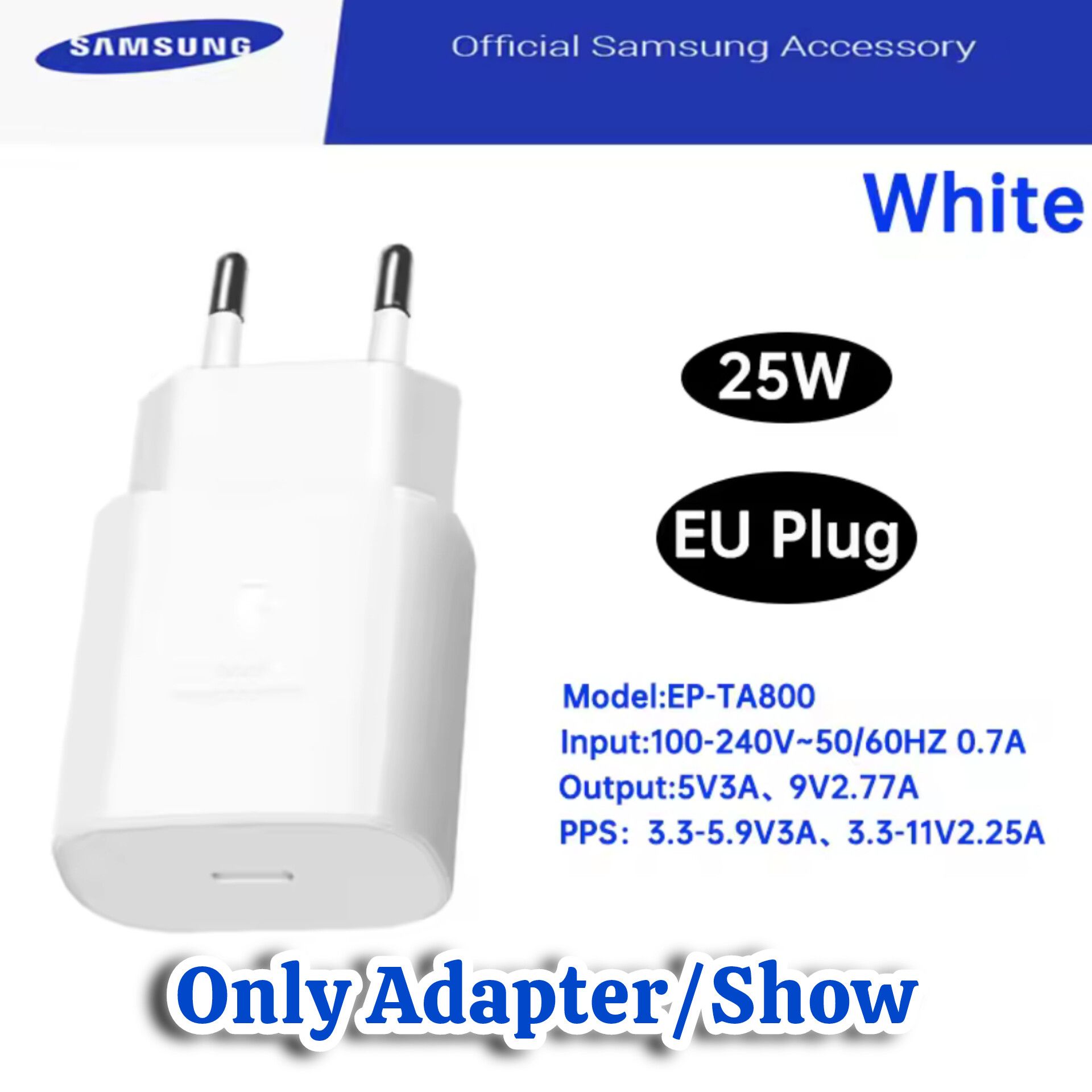 Samsung 25W with original cable Usb Type C Fast Charger Pd Wall Power Adapter Samsung 25W Fast Charger with Type C to Type C Cable Pd Charger For all Mobile Phone