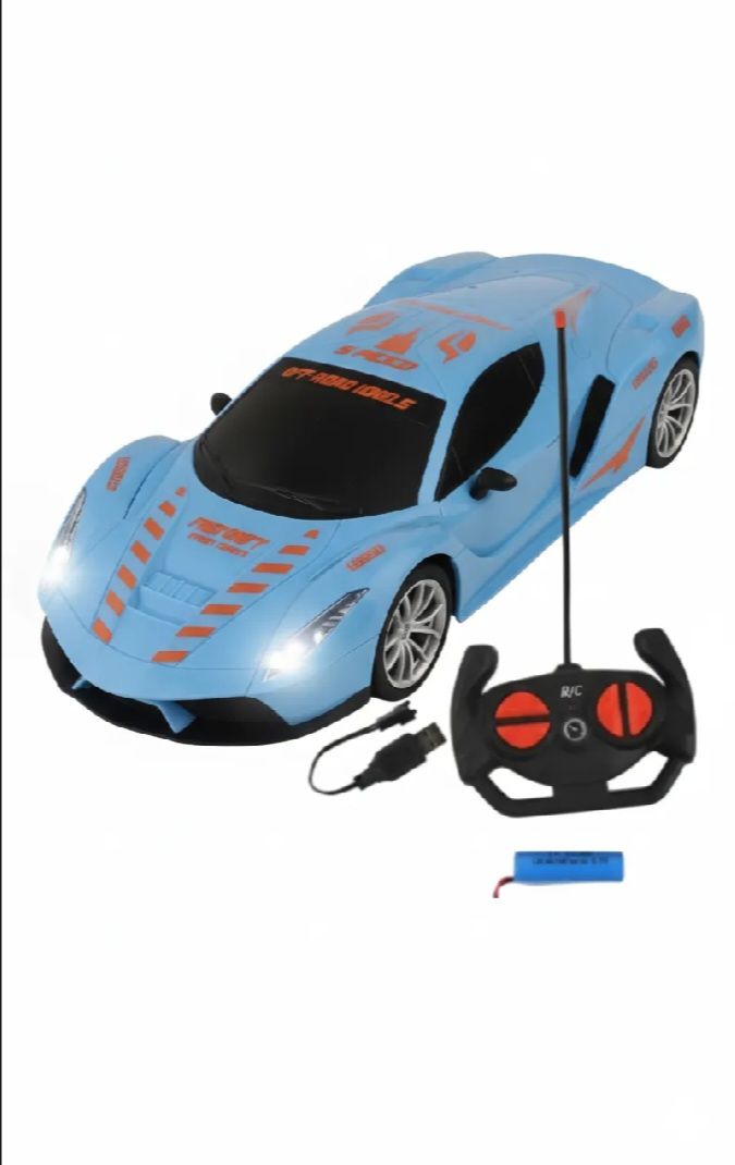 Remote Control High Speed Racing Car with Stylish Looks 1:18 Scale, Two Functions & Modern Design, RC Vehicle Toy for Kids