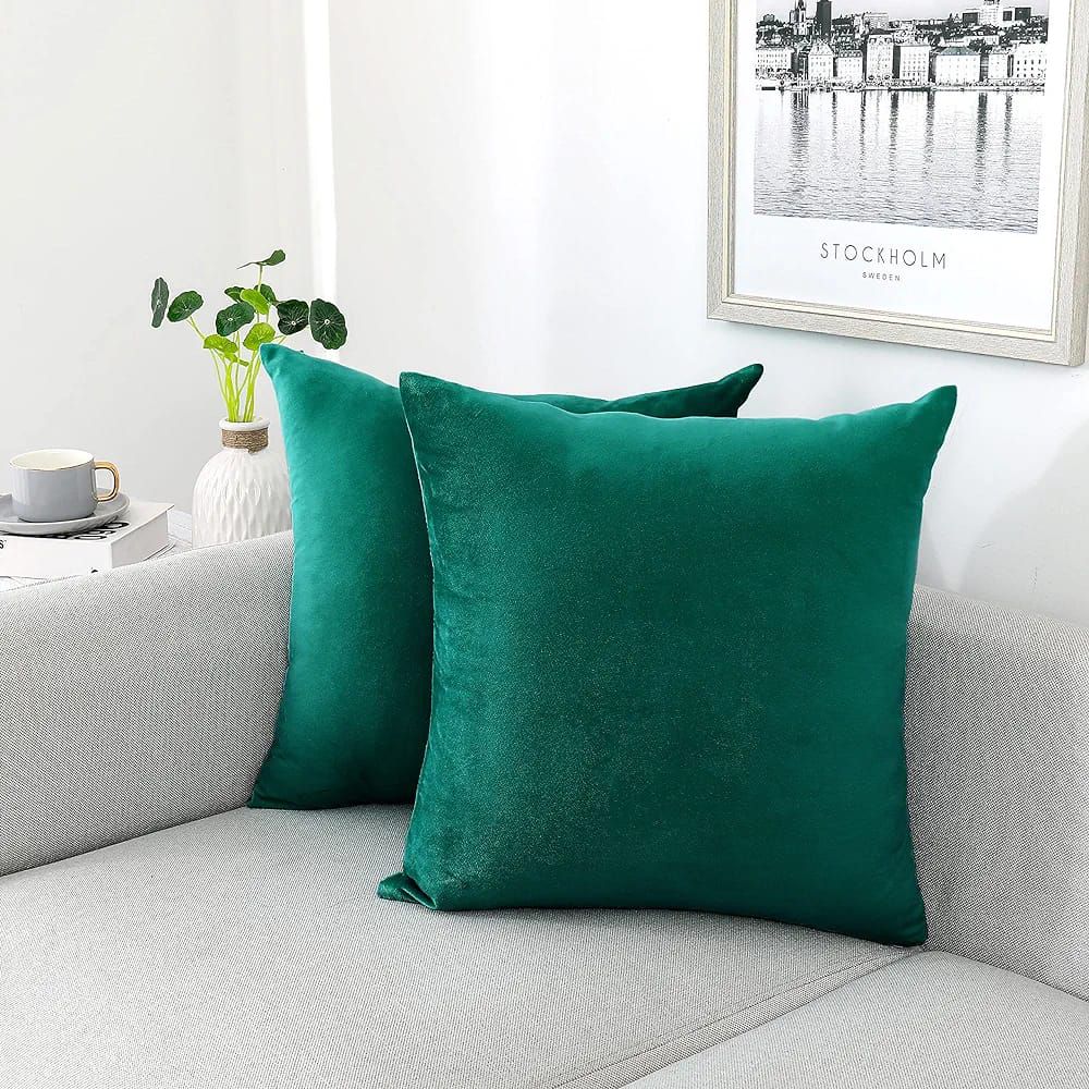 Plain Velvet Cushion Covers By Ayat Bedding
