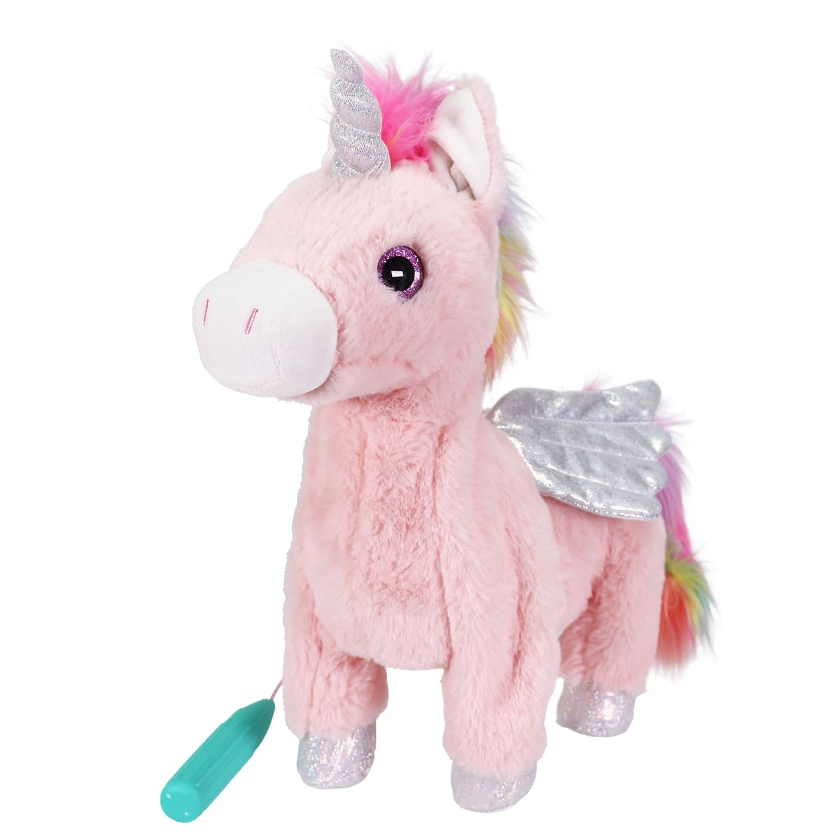 (J). Walking Dancing Unicorn Plush pink Excellent Condition