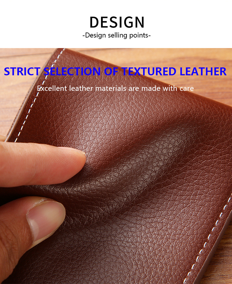 New Small Men's Wallet With Coin Pocket Card Slot Money Clip Dollar Banknote Slim Purse Cash Holder Bag A Metal Clamp