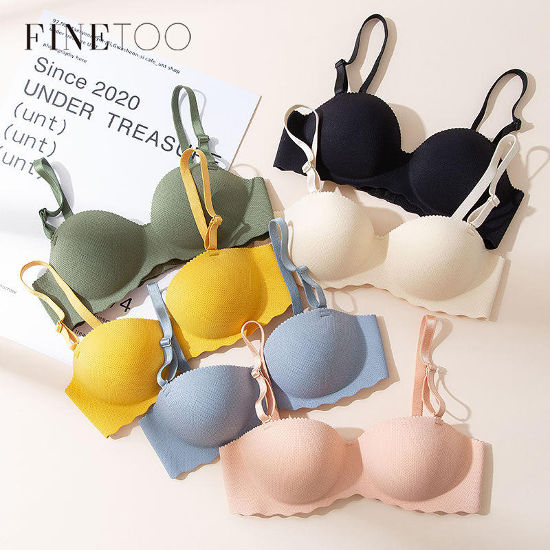 Women's Small Chest Underwear Seamless Push Up Bras Wireless Bralette Detachable Straps Breathable Brassiere Backless Lingerie