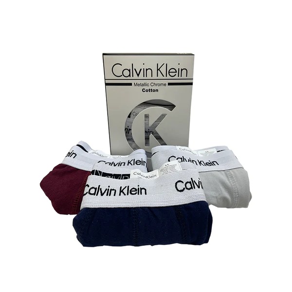 Pack of 3 Men's Performance Boxer Briefs CK brand - Premium Cotton Stretch Underwear - Comfortable Trunks with Original Box (Multicolor)