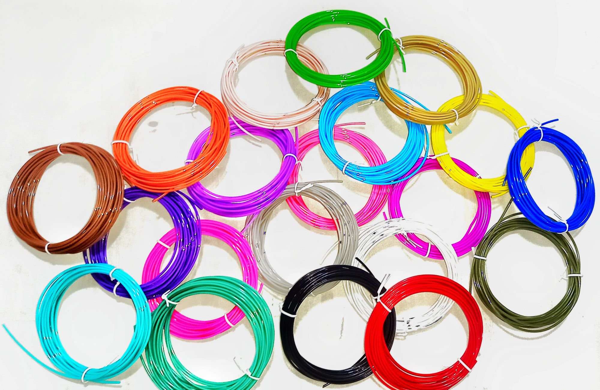 10 Colour 3d Pen Drawing PLA Refill Filament Plastic ink wire Replacement Reload Cartridge string Thread Eco-Friendly Material Flexible Draw in Air sketching cable reload printing material Creativity Variety spectrum