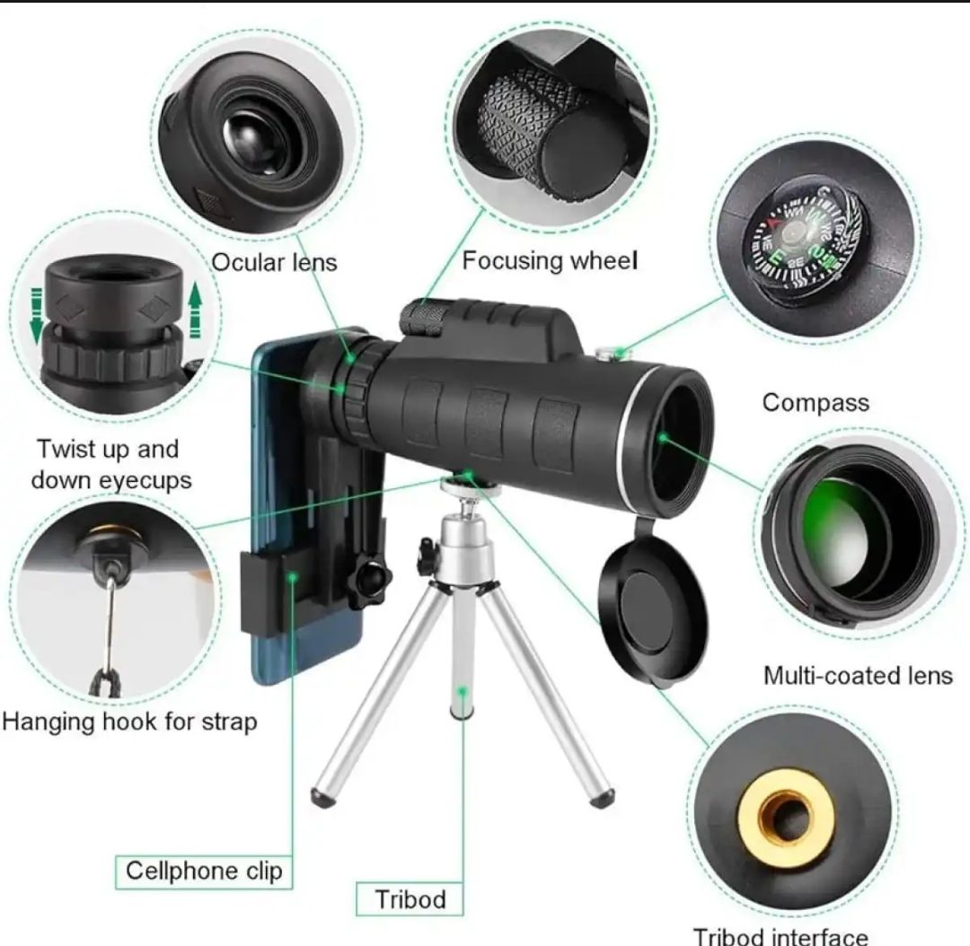 Camera Mobile Lense, 40x60, Monocular,