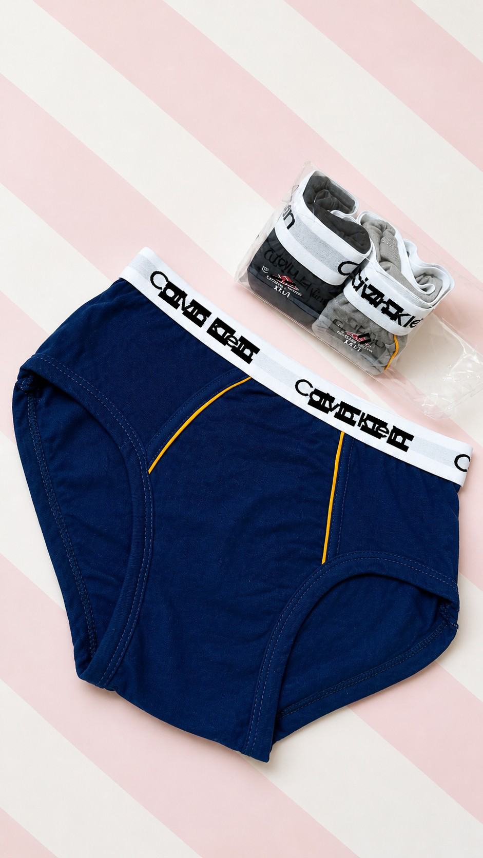 Men Cotton Brief Underwear Multicolor Soft Stretch Comfortable Daily Wear Elastic Waist Premium Quality Innerwear for Men Pack of 3