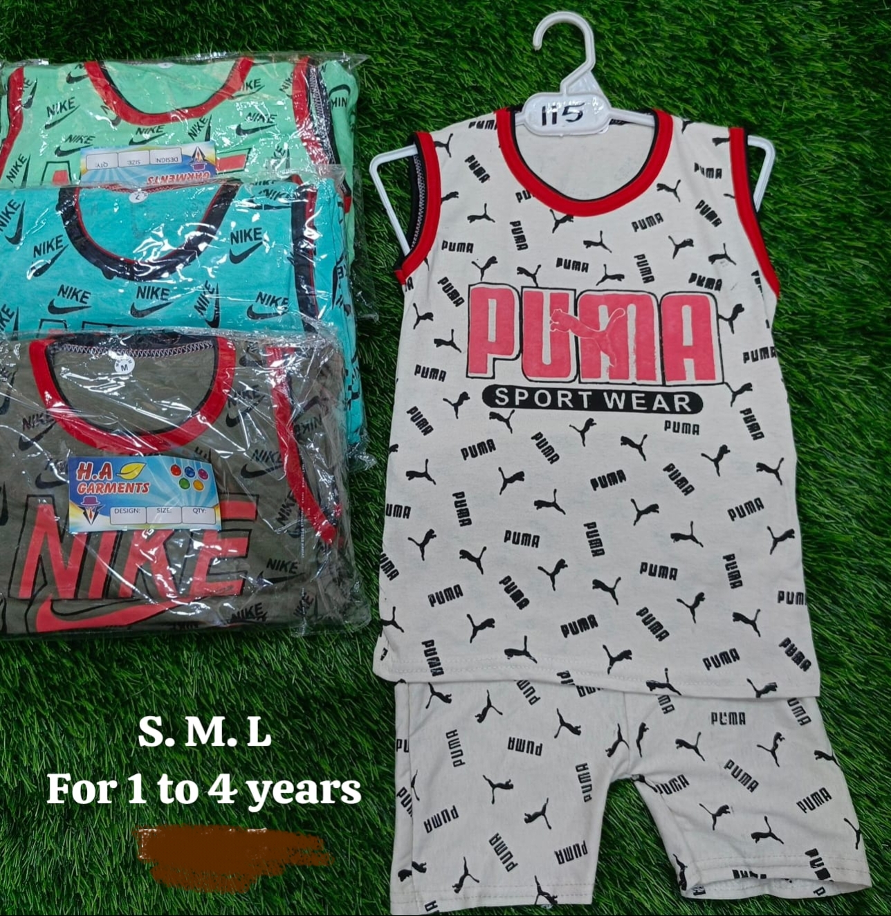 Pack of 3 Baby Boy Sando & Shorts Set – Premium Quality Kids Summer Wear Soft Jersey Comfortable Clothing