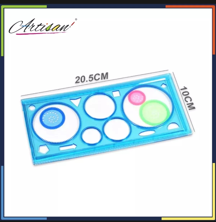 New Spirograph Goemetric Ruler Stencil Design Ruler Set Spiral Art Classic toy Stationary