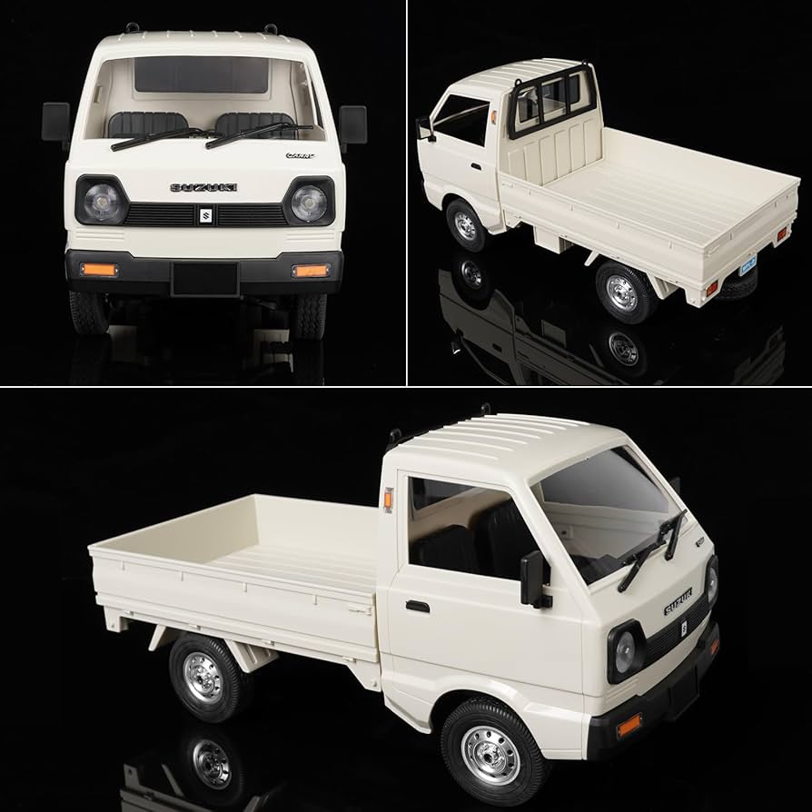 RC Drift Car Crawler, 2.4Ghz Remote Control Car Drifting Crawler with 2 Batteries, 1:10 Off Road Climbing Vehicle Suzuki Pickup Truck, Hobby RC Truck Toys for Kids Boys Adults image 4
