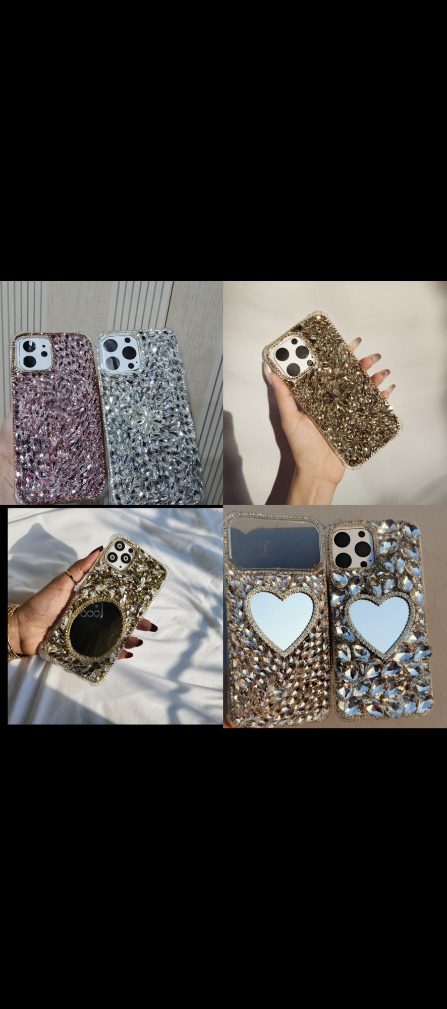 Premium Crystal Back Cover for Girls