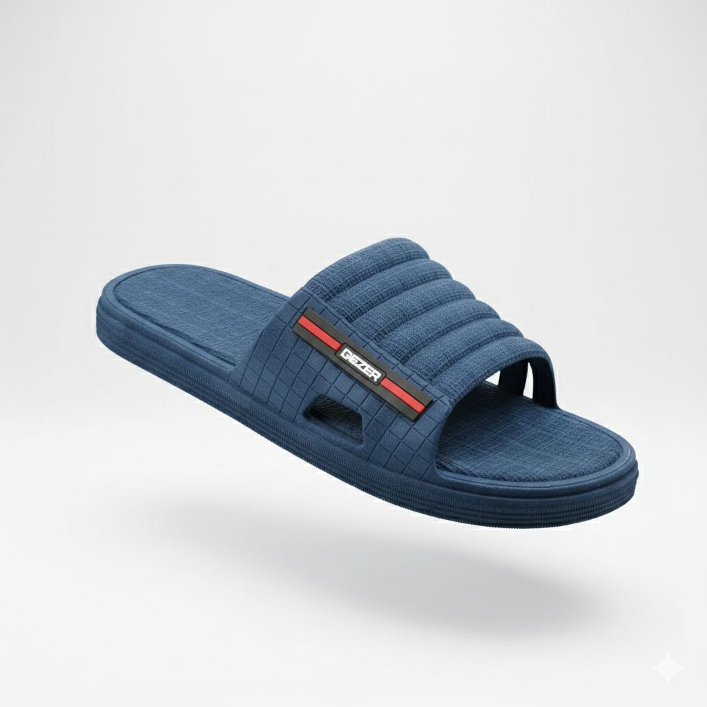 Mens Fashion Slippers & Flip Flops Casual Deluxe Rubber Slides for Men