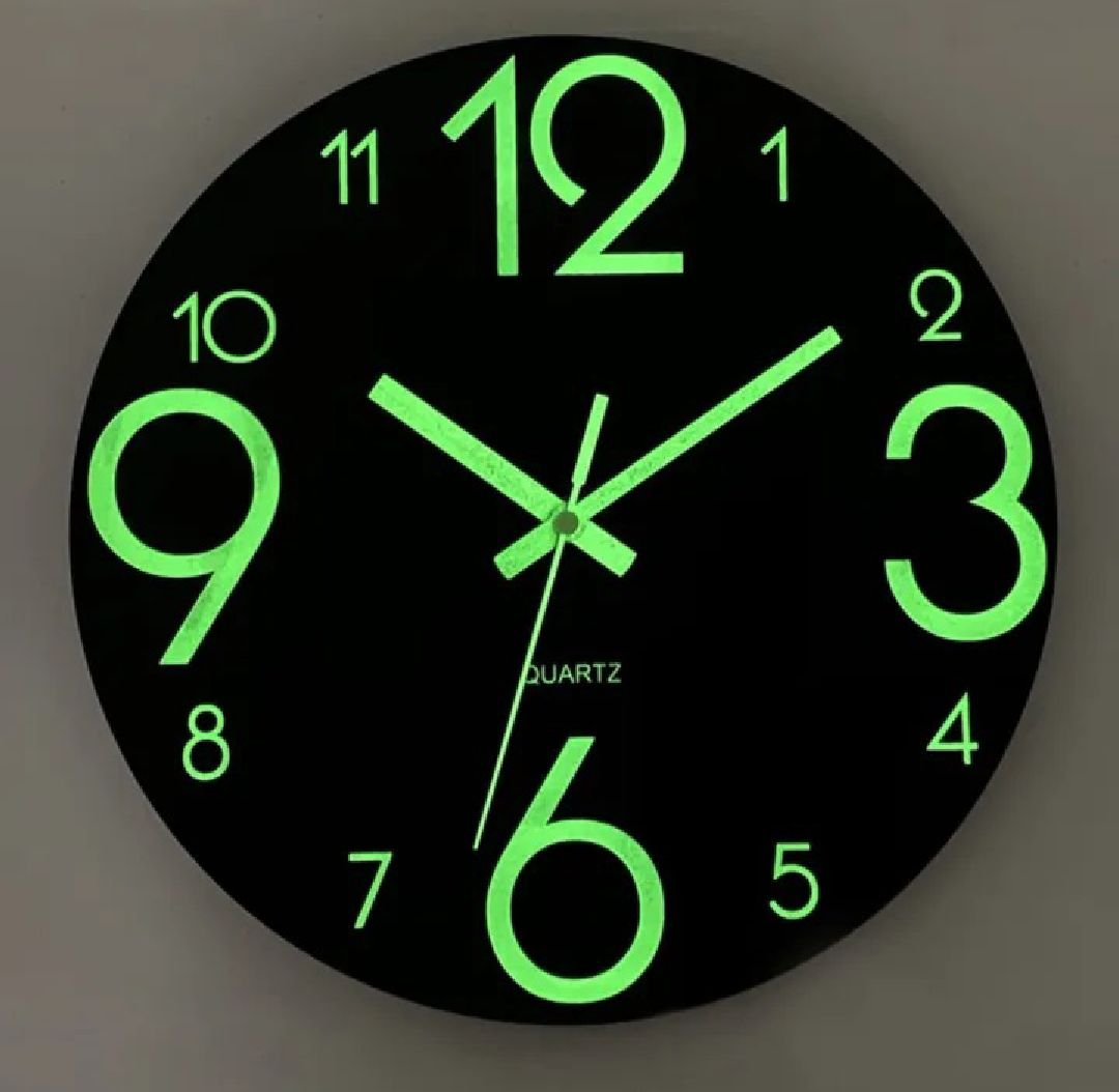 New  Acrylic light, Night Clock/ DIY 3D Clocks Night Luminous Large Wall Clock | Glow in the Night wall clock / 3D  luminous wall clock / night clock/ 24 hour display/ Wooden Wall Clock by alhafizwalls