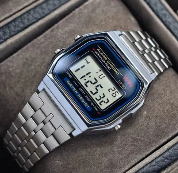 Stainless steel band luxury waterproof electronics digital sports watch price in Pakistan