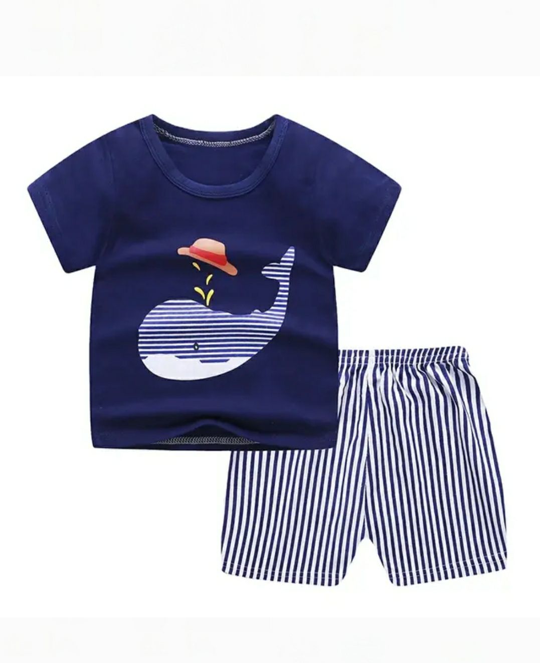Tshirt And Shoer Pant For Kids Baby Boys And Baby Girls Round Neck