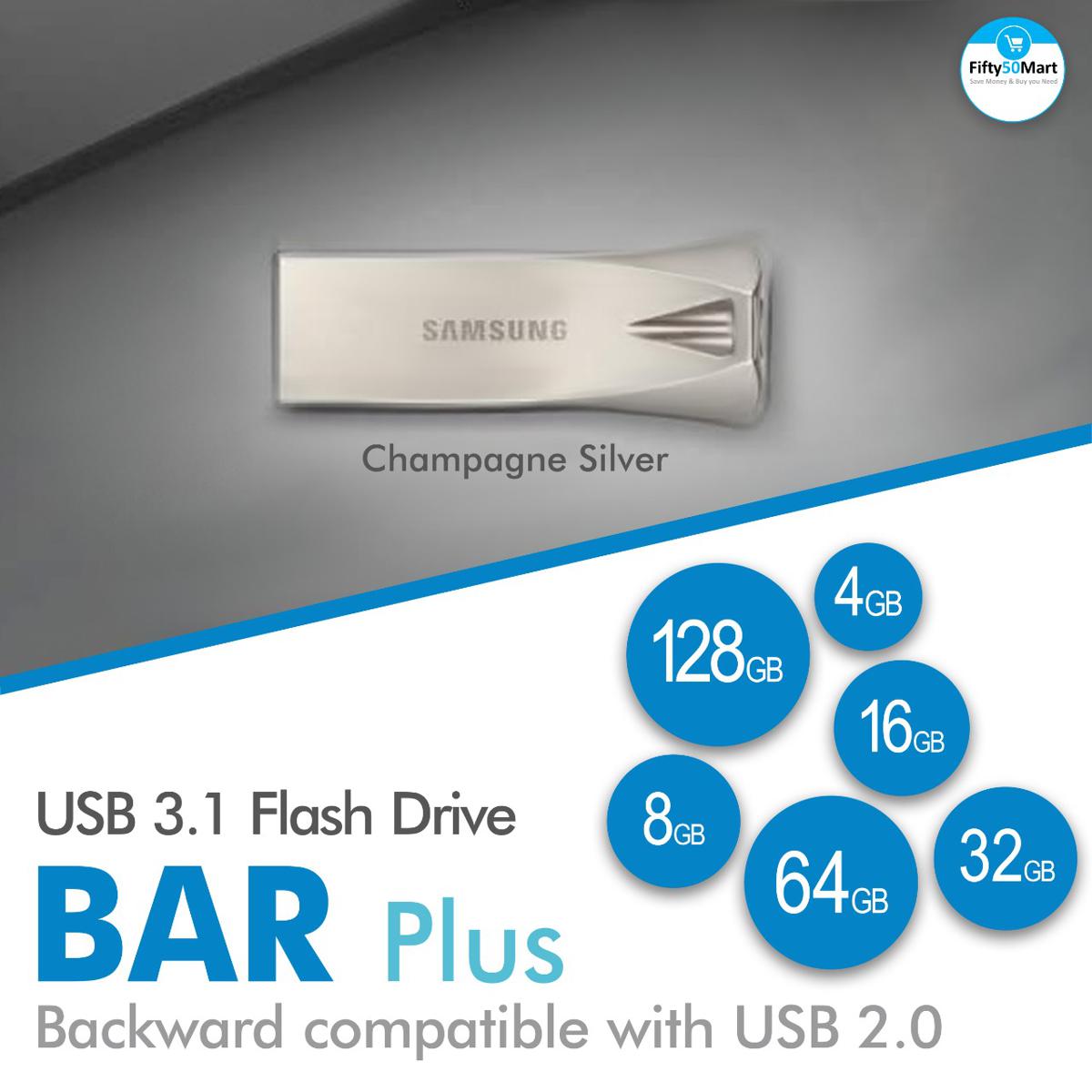 SAMSUNG BAR PLUS Flash Drive 4GB / 8GB /16GB /32GB 64GB USB WITH USB OTG
