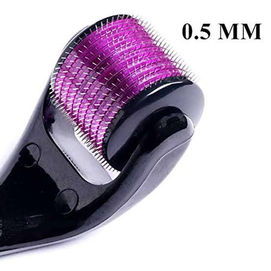 Derma Roller for Hair & Skin 0.5MM Beard Growth - Microneedling Roller Beard Dermaroller for Face Body Scalp Men Women