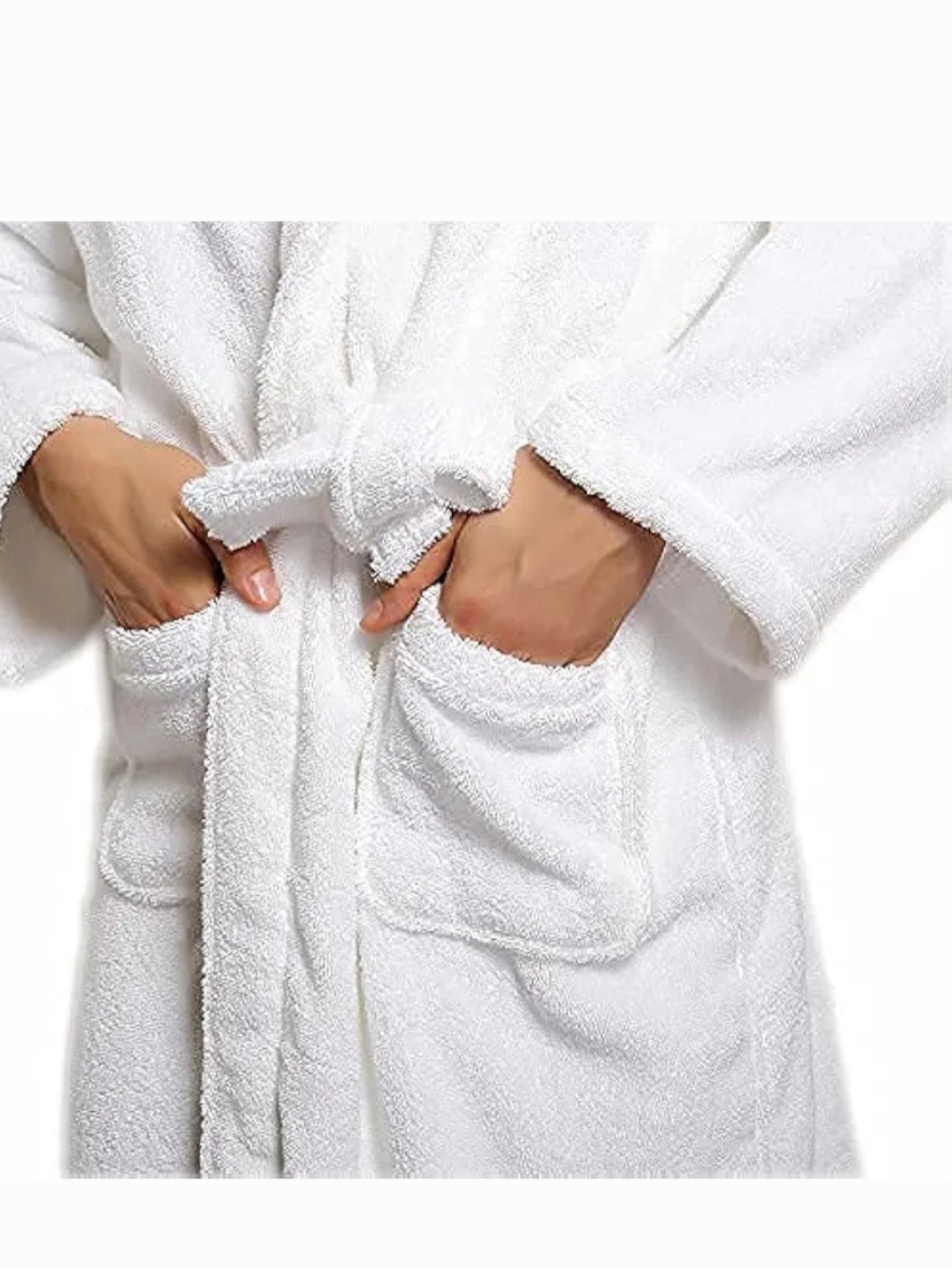 Soft & Comfy 100% Cotton Toweling Bath Robe - Spa & Hotel Style for Men & Women