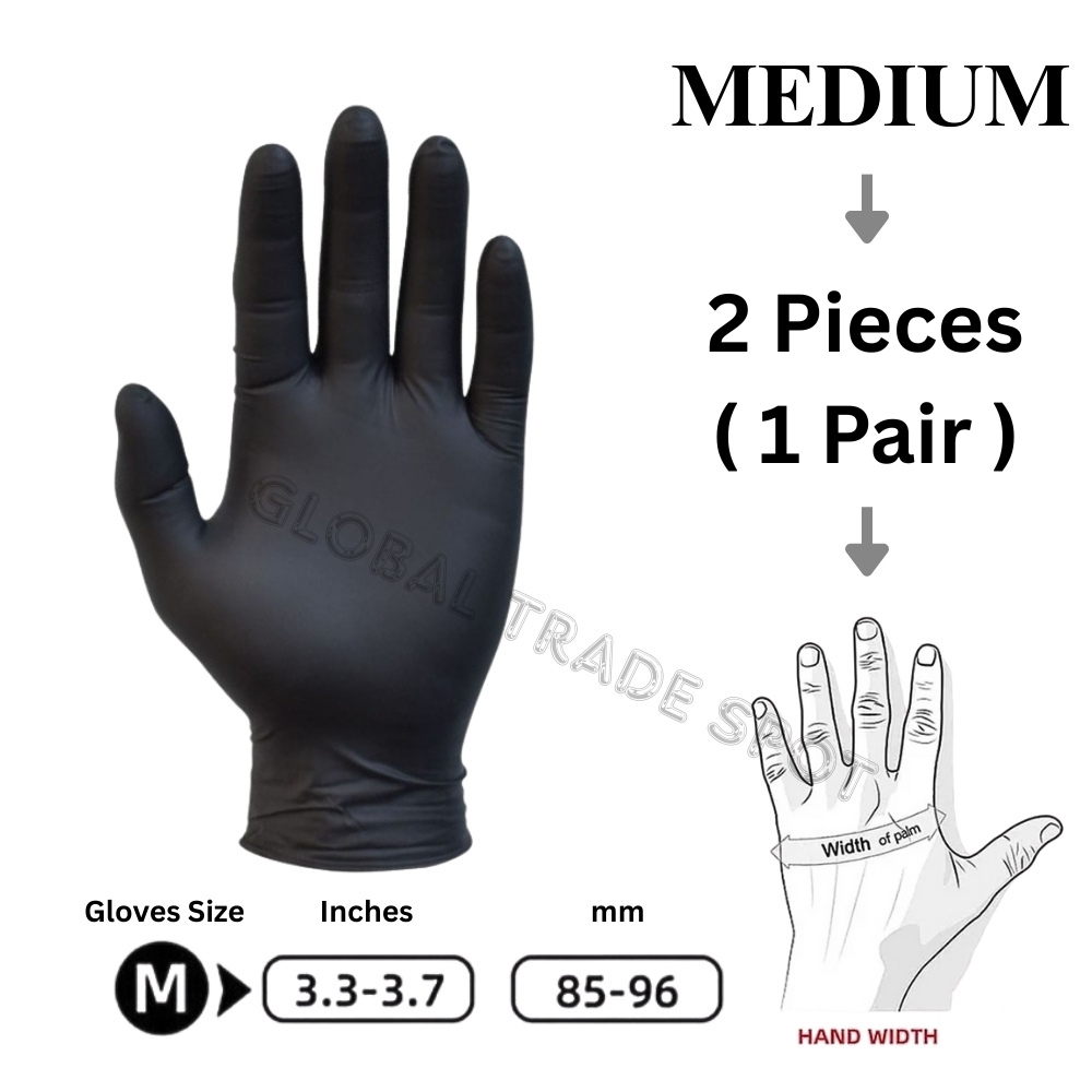 Black Nitrile Gloves Disposable 100 Pieces