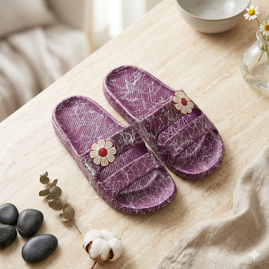 PCO Double strap Soft Rubber slippers for women
