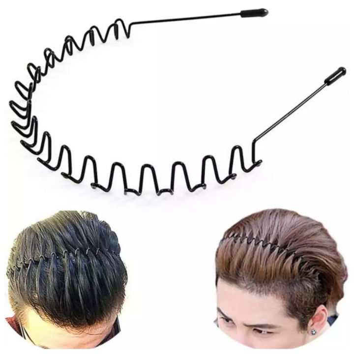 WAVE Headband Metal ZigZag Strong Hold Rust Free Hair Band Accessories for Men & Women Best Quality Strong Metal