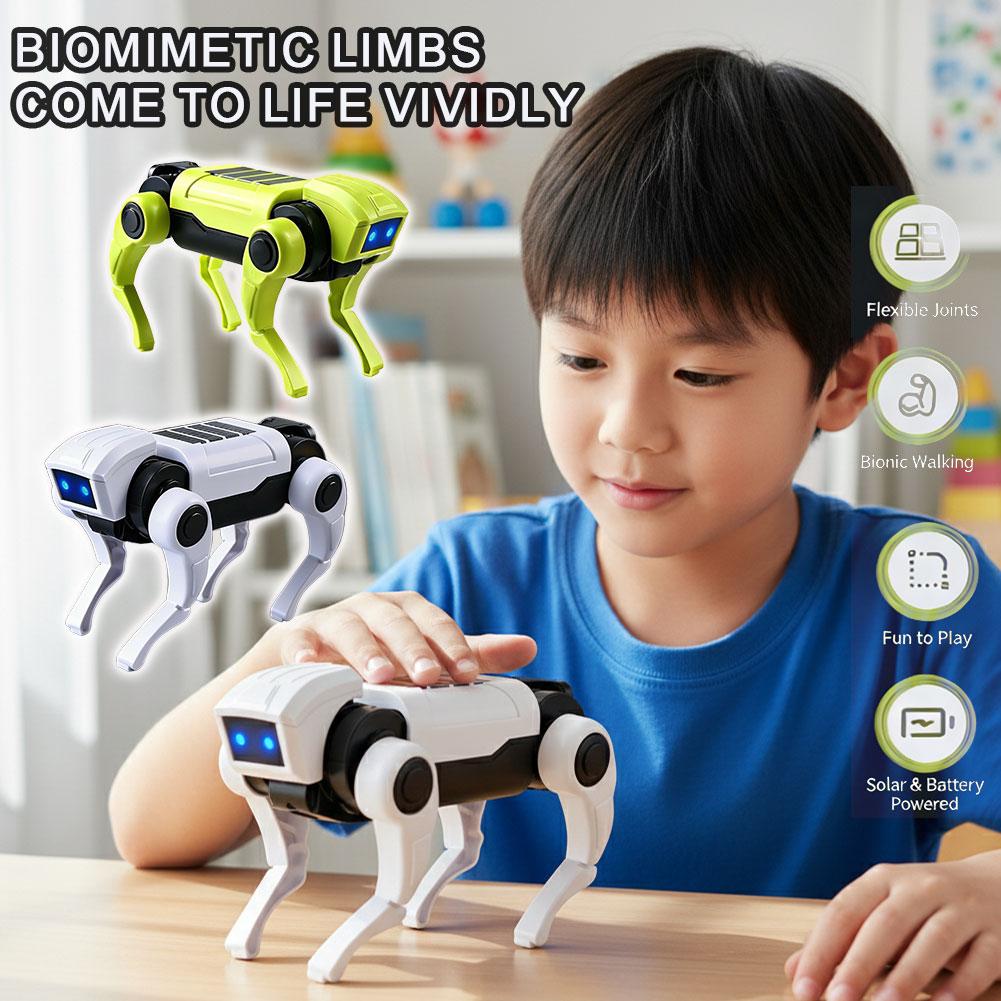 Mechanical Dog Toy RC Robot Children's Remote Control Mechanical Dog Toy Electric Science Teaching Toys for Kids