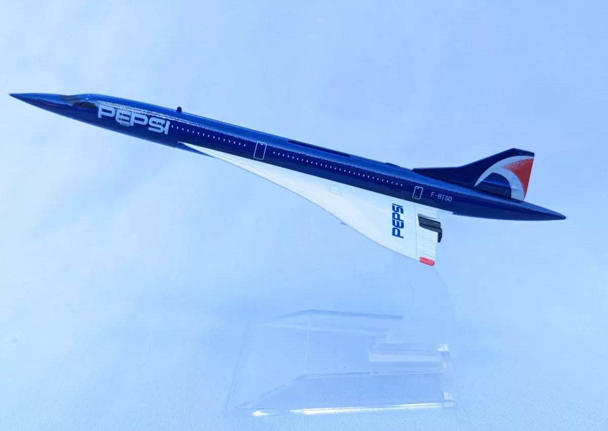 Peps Concorde Diecast Metal Airplane Model 1:400 Scale – 16cm Aircraft Model Plane for Home & Office Decoration