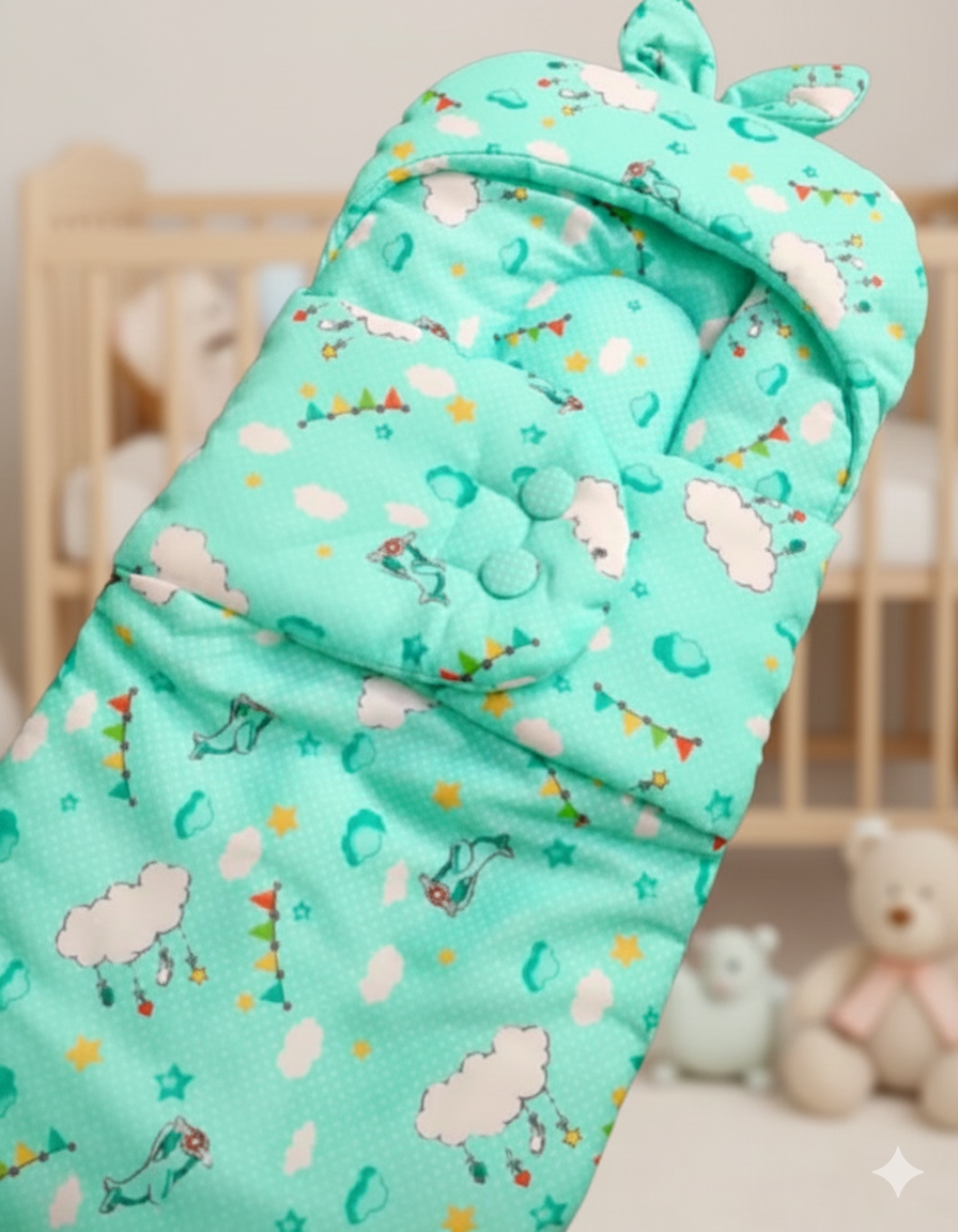 Newborn Baby Swaddle Blanket – Premium Quality Soft Swaddle Wrap for Newborns | Random Colours & Designs | Baby Sleeping Wrap