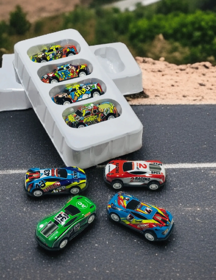 1:6 scale metal toy car pack, diecast mini vehicles for kids, metal body toy cars, car toys for boys girls, double cabin truck toy, dunki mini car set, multi color diecast car collection, gift for children, durable play car set Pakistan