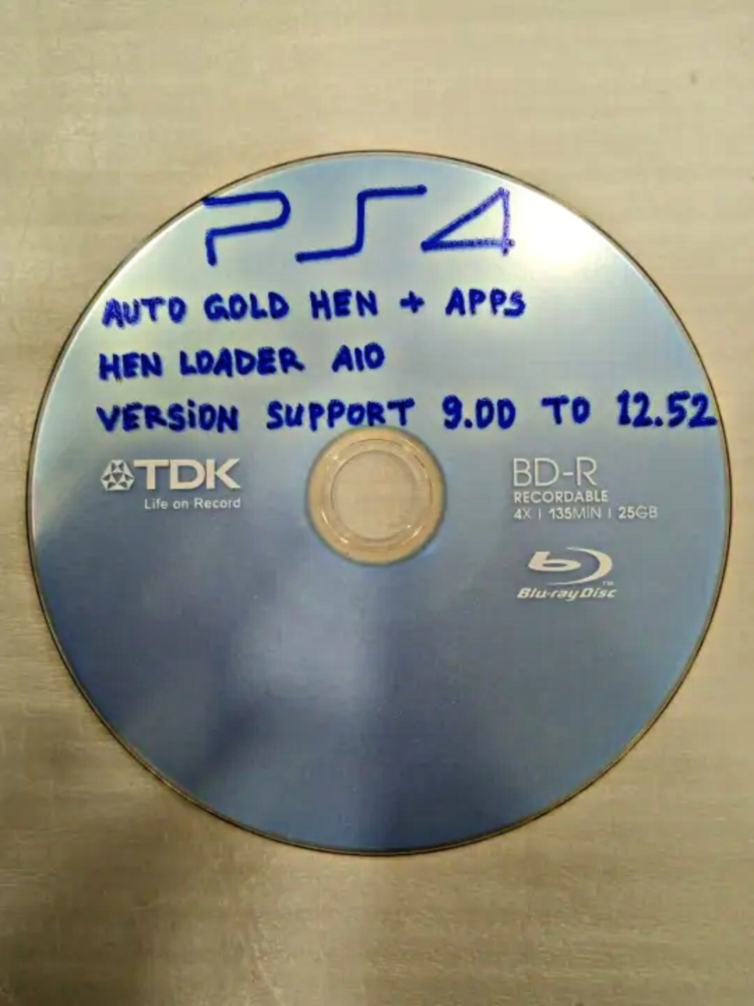 PS4 Auto Gold Hen JB Disk for 9.00 to 12.52 Version PlayStation 4 Game supported no pc needed