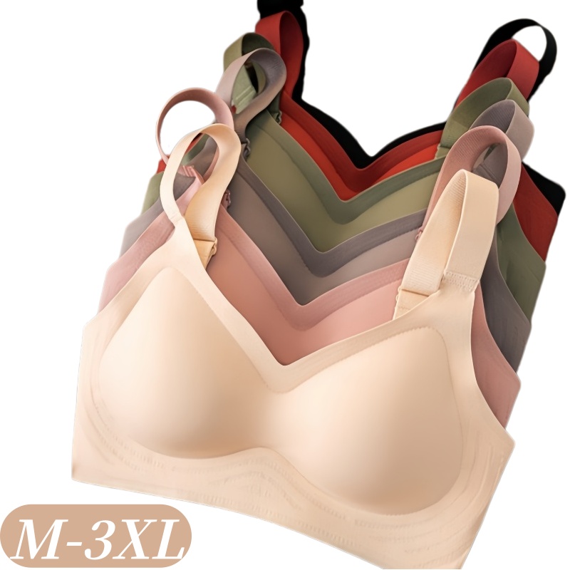 Seamless Bras For Women Padded Push-up Bra  Lingerie Sports Bra Tops Non-wire Underwear Ladies Soft Comfort Intimates M-3XL
