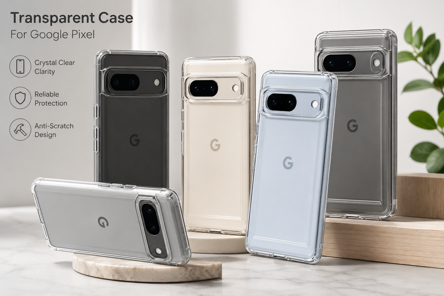 Transparent cover for pixel 7/7a/7pro/8/8a/8pro/9/9a/pro