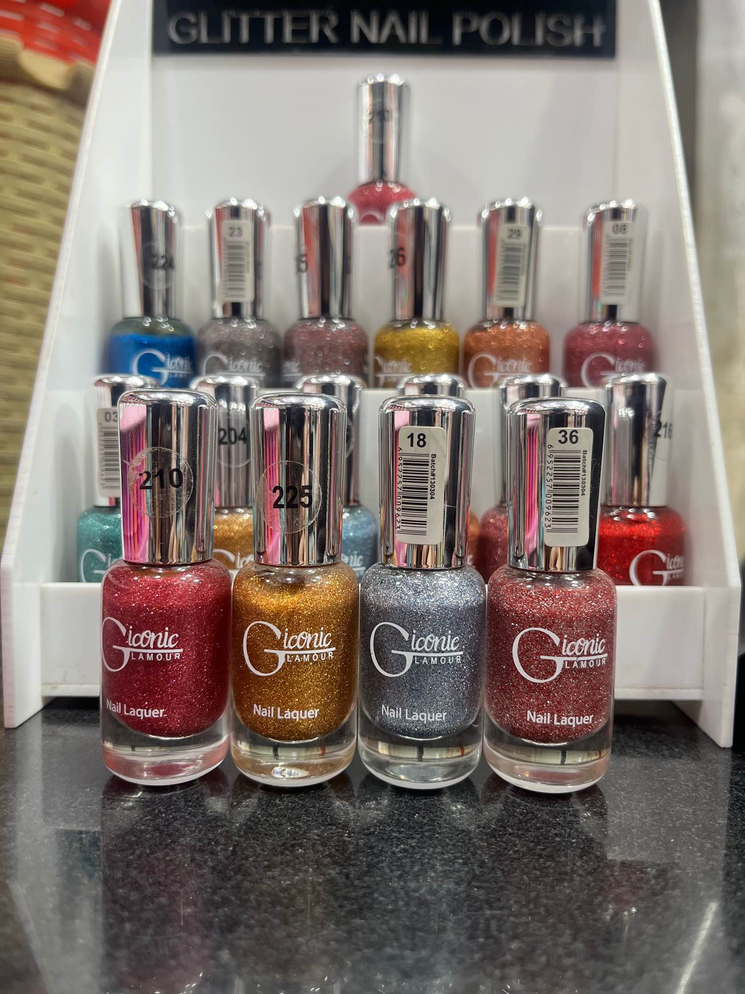 Glamour Iconic Glitter Nail Polish – Long Lasting & Quick Dry