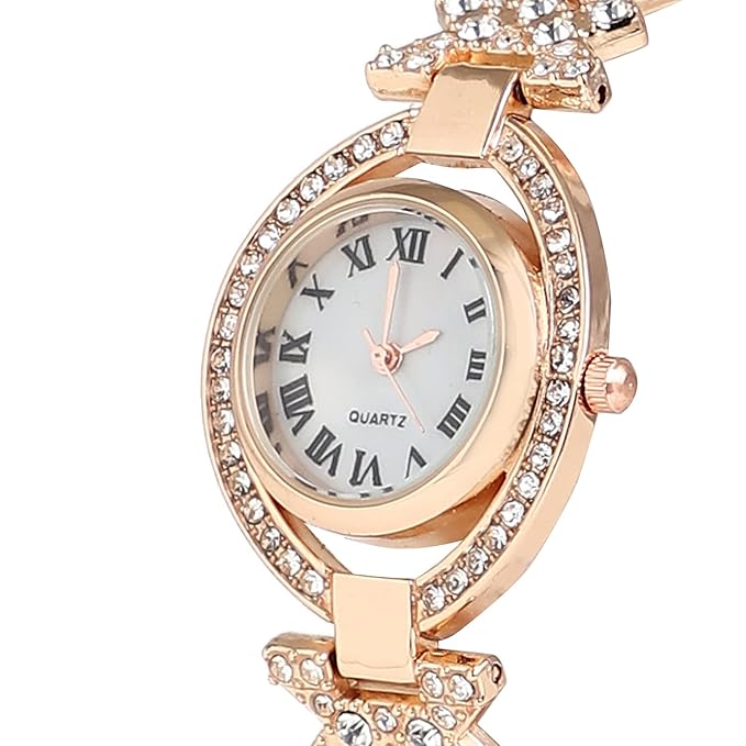 HOT DEALS NO 1 Luxury 2024 Brands Gold Women Quartz Watches Full Diamond Encrusted Seashell Surface Design Fashion Stainless Steel Strap Watch