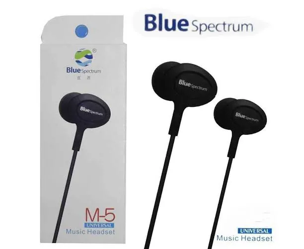 Original Blue Spectrum M5 / M-5 / M 5 Handfree Stereo Earphones High Base HandsFree EarPhone / handfree for gaming / handfree for price in Pakistan