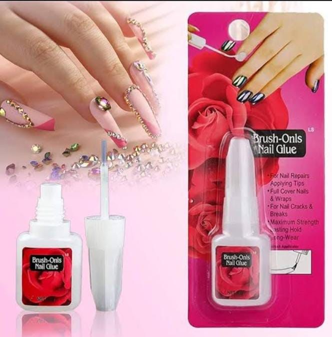 Strong Nail Glue Adhesive With Brush False Nails Glitter Acrylic with Brush Moyao
