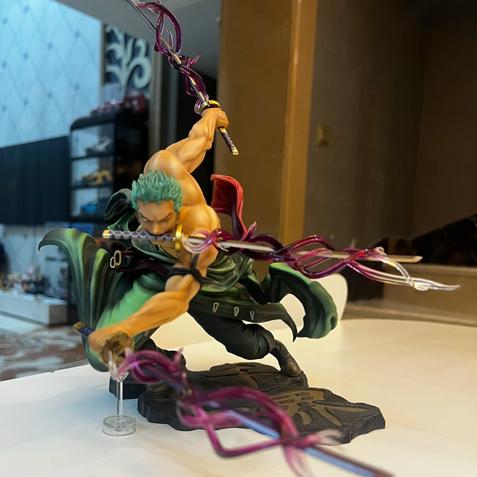 One Piece 10CM Figure Toys Anime GK Roronoa Zoro Three-blade Sa-maximum PVC Action Collection Figurine Model Dolls  Kids