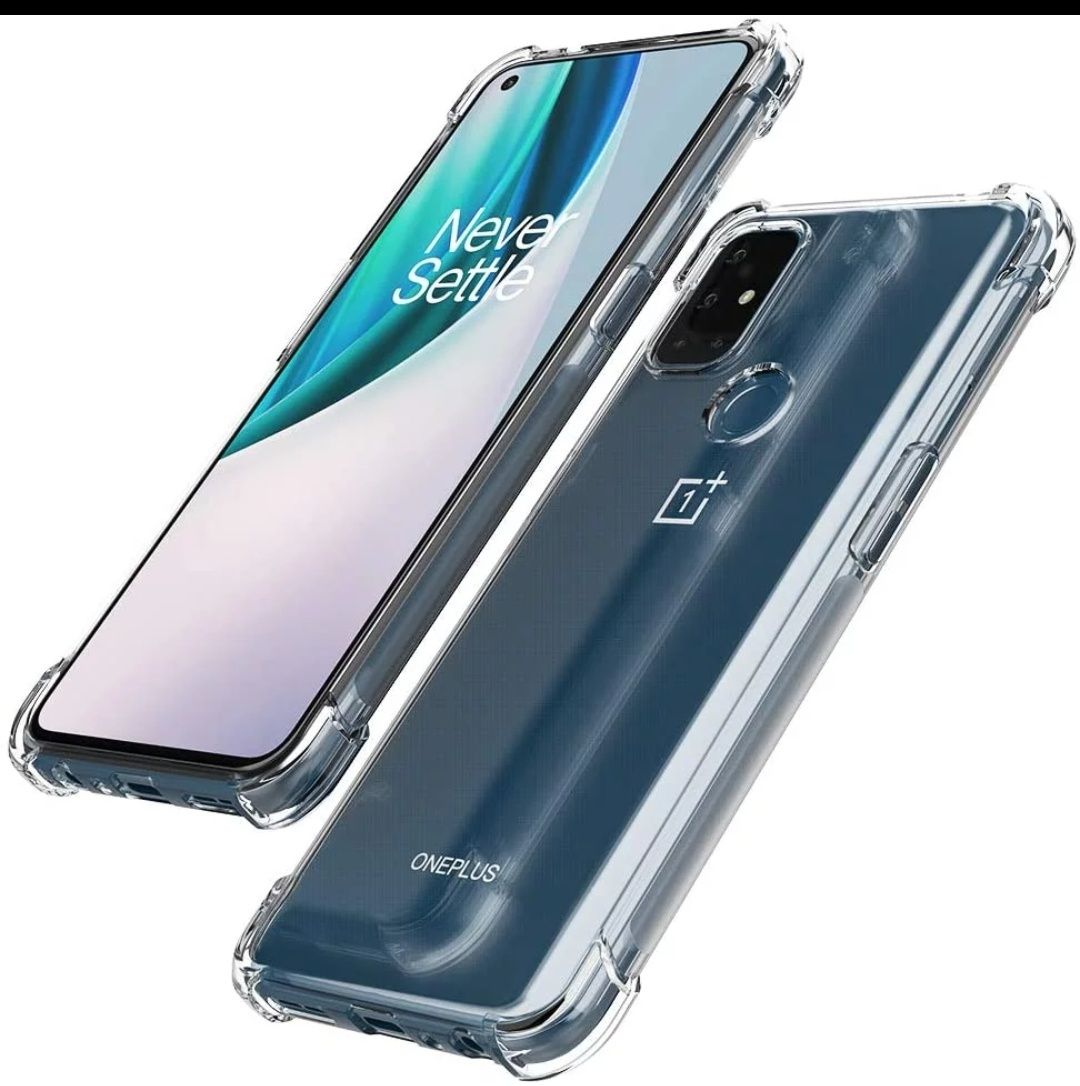 OnePlus Nord N10 5G Transparent Soft Gel TPU Reinforced Corners Cushion Bumper Shockproof Drop Protection Case Cover