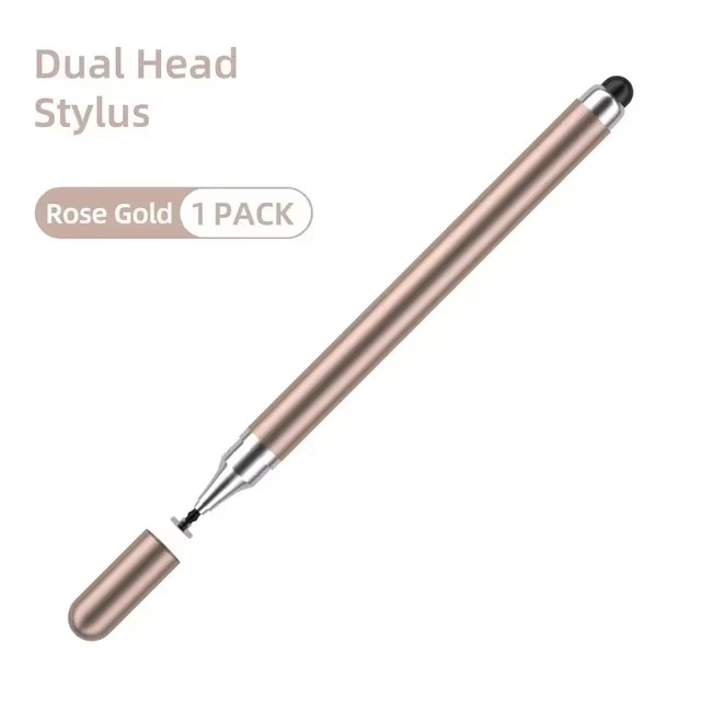 Touch Pen Stylus Pen 2 In 1 Universal Capacitive Touch Screen Stylus Touch Pencil Dual Tip Silicone Disc Stylus Pen for Android Tablet Mobile Laptop Drawing Writing No Charging Required