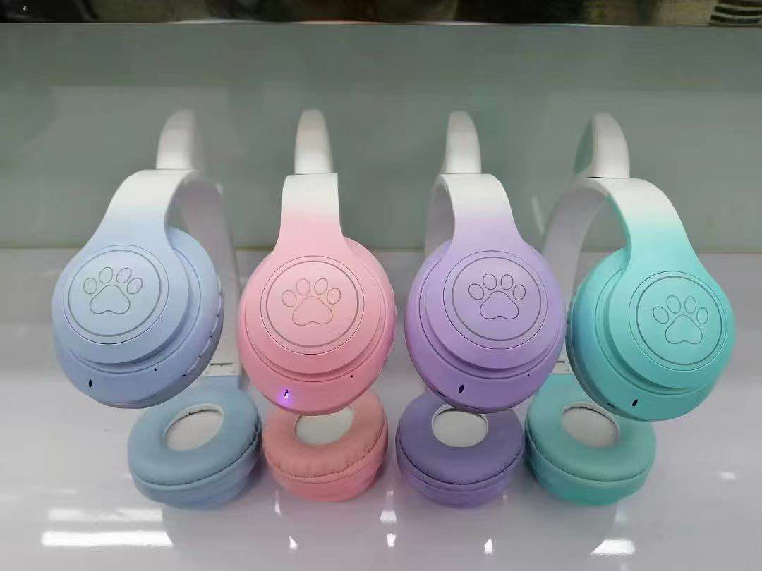 STN-28 Cat Wireless Headphones Bluetooth Over-Ear Headset with Cute Cat Ears