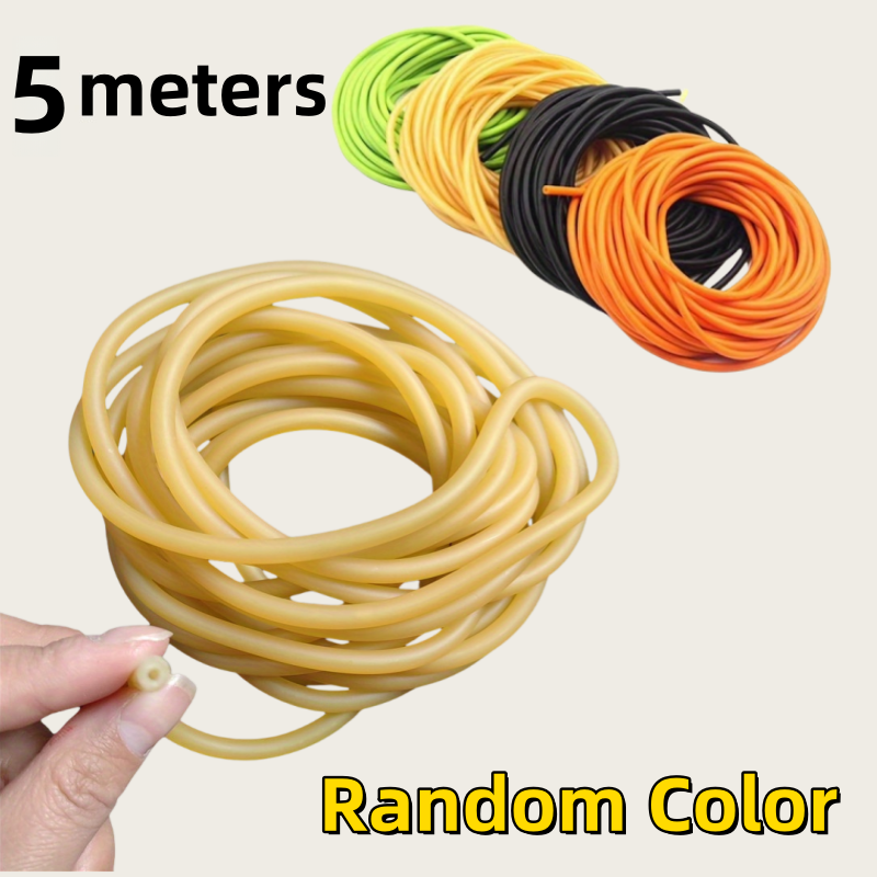 3/5m Elastic Tubular Soft  Band Slingshot  Band Elastic Fitness Rope Elastic Hose Outdoor Activities
