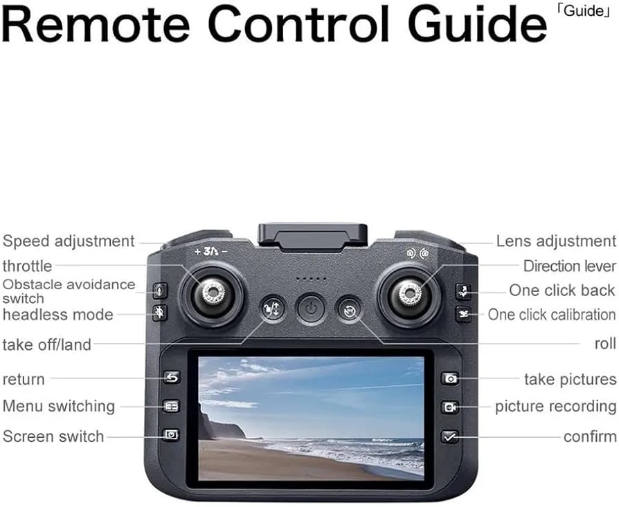New GT8 Series Drone with Dual Camera & Display Remote with GPS - 4K Optical Flow | Cine F2.5 Lens | Foldable Design | Brushless Motor Drone Optical Flow Positioning Camera Drone