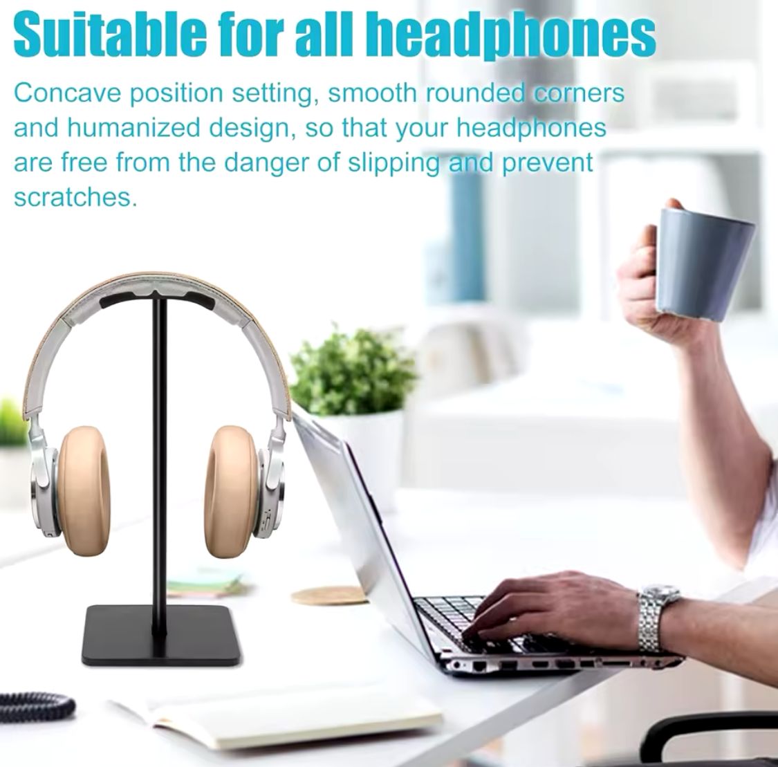 Rock Steady High Quality Aluminum Alloy + ABS Gaming Headphones Headset Stand