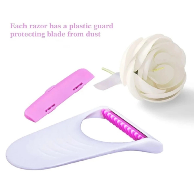 Pack of 06 Safit Ladies and Girls Hair Removing / Shaving Disposable Razor Blades / Safety Stainless Shaving Razor for Sensitive Skin /  Soft Hair Removing Razor  / Trimer  for Girls / Woman / Ladies