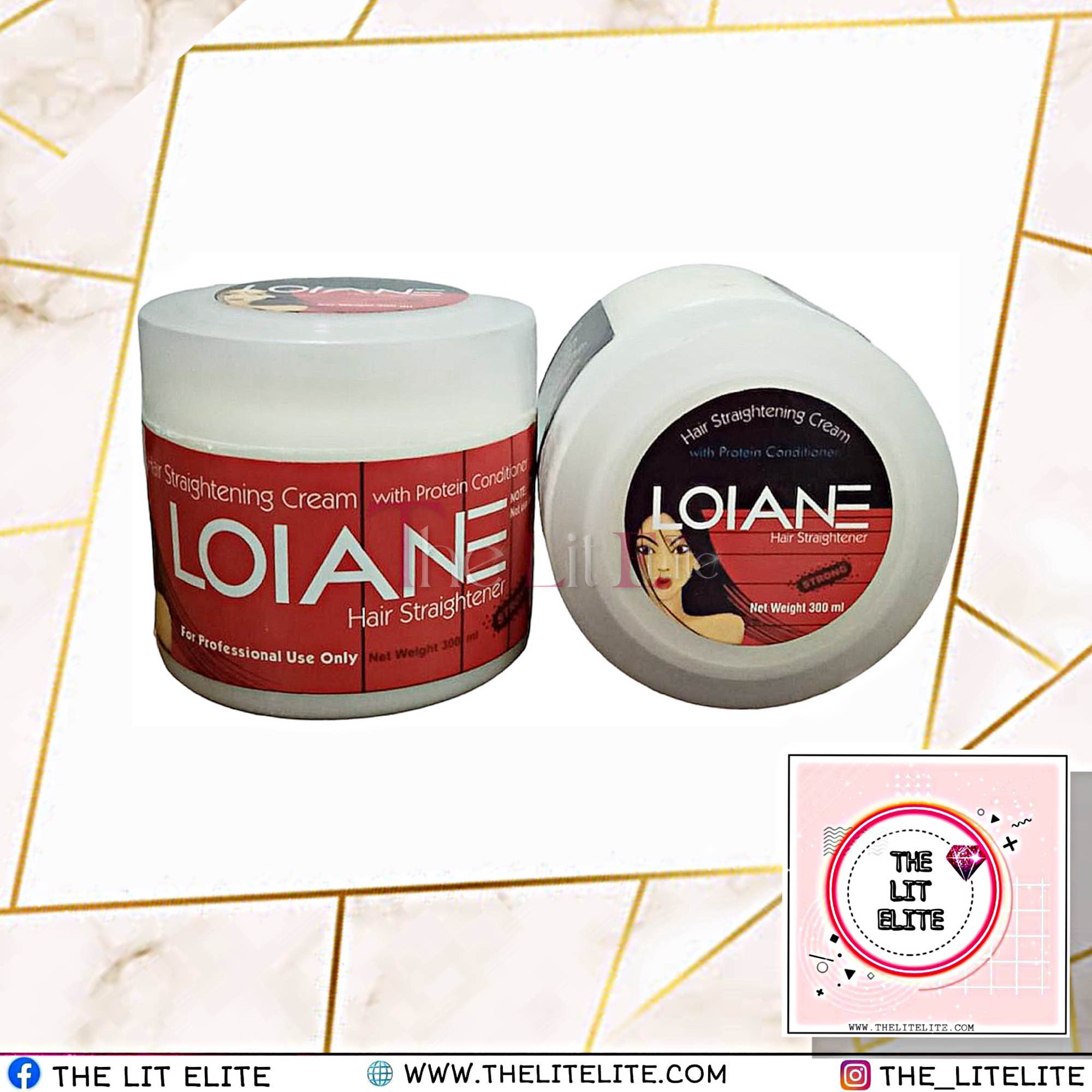 LOLANE STRAIGHTENING CREAM Hair Strate Gell + Conditioner