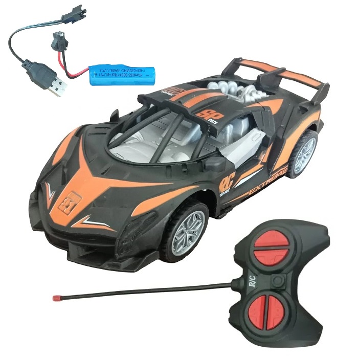 Remote Controlled 27MHz Fast Modern Forward Backward Stop 3D Light 2 Channel Remote Control Racing Car Toy For Kids 1:20 Scale - Birthday gift - racing car