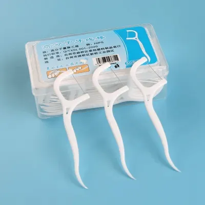 Pack of 30/60/90/120/150) – Dental Floss Toothpicks, Teeth Cleaning Flosser Toothbrush Plastic Toothpick