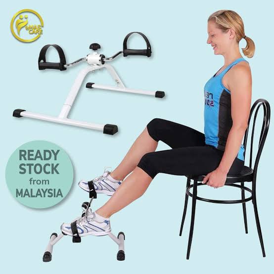 GENRIC Gym Mini Exercise Bike Portable Foot Cycle Arm and Leg Peddler Compact Mini Design Suited For Under Desk Use