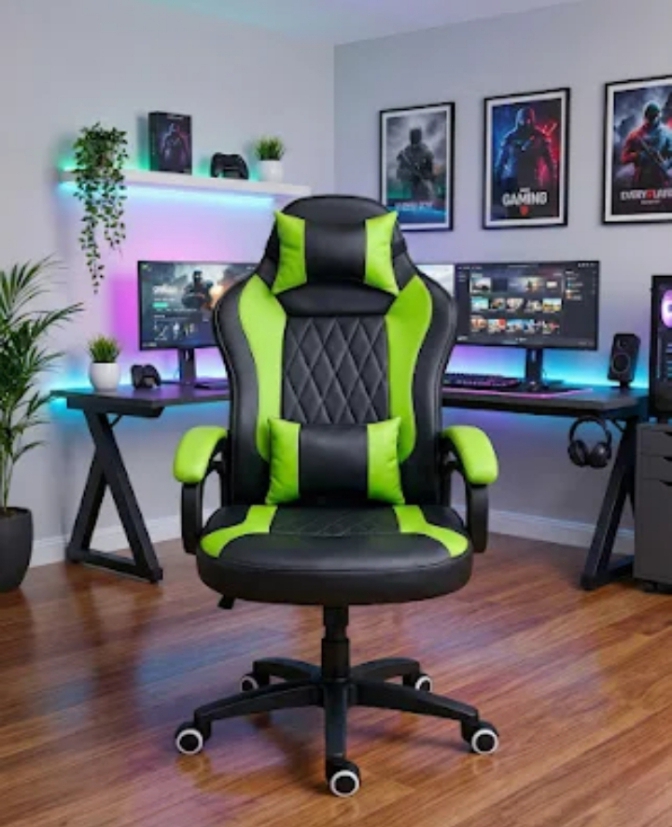 Gaming chair imported gaming chair with lumbar spine support .