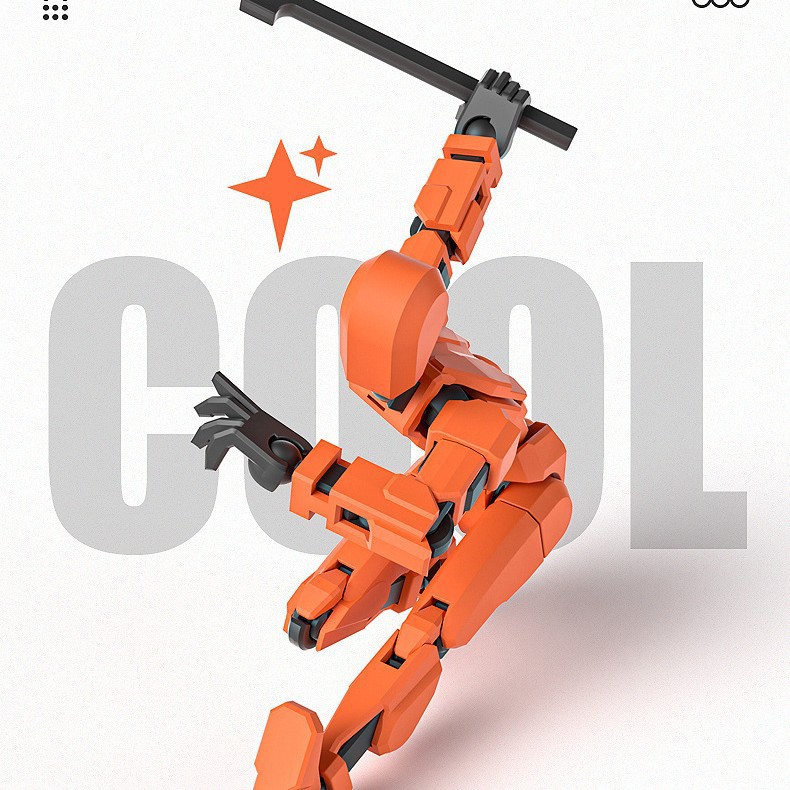 Lucky Joint Man Finished Product T13 Magnetic Doll, Full-Body Movable 3rd Generation Mannequin, DIY Stress-Relief  Anime